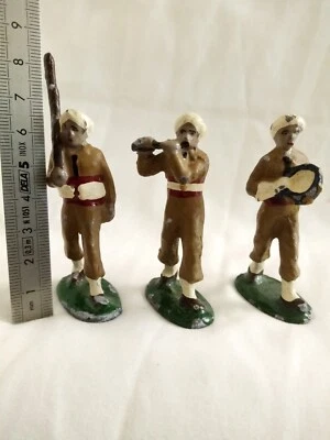 Tirailleurs marocains -2e Guerre Mondiale -  plomb massif peint  1/32e - Photo 1/4