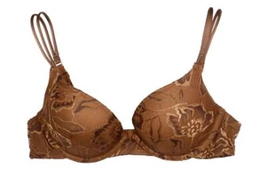 Nubian Skin Classic Lace Push-up BH, Cinnamon, 32D Fits 30D Padded Medium Brown - Bild 1 von 5