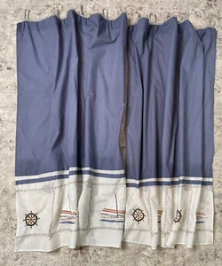 Bucles de cuerda cortinas temáticas náuticas 1 Pr - Imagen 1 de 10