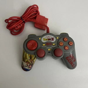 Genuine Dragonball Z Goku Sony PlayStation PS2 Controller Wired with Turbo - Picture 1 of 7