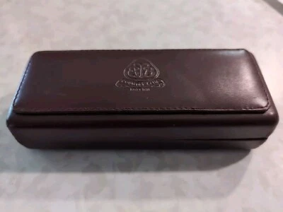 Estojo marrom vintage Brooks Brothers Country Club óculos concha de amêijoa - Imagem 1 de 4