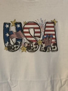 patriotic t-shirts for women - USA - Red White And Blue-new - Size Small To 2X - Picture 1 of 2