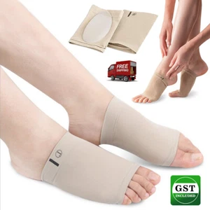 A Pair Heel Gel Shoe Insoles Cushion Pad Foot Support Silicone Plantar Fasciitis - Picture 1 of 11