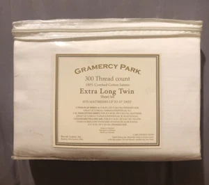 Gramercy Park 300 Thread Count Extra Long Twin Sheet Set - Picture 1 of 3