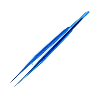 FÓRCEPS DENTADOS DE TITANIO 18 cm microinstrumento oftálmico otorrinolaringología - Imagen 1 de 5