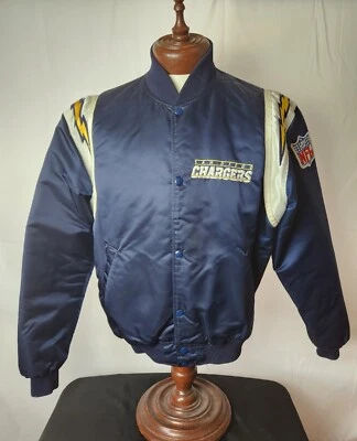🚨🔥复古 90 年代标志入门圣地亚哥洛杉矶充电器 XL 夹克螺栓罕见 — 第 1/4 张图片