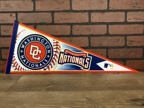 MLB Washington Nationals Vintage Circa 2006 Team Logo Baseball Pennant Cover