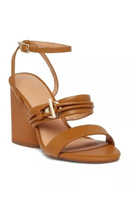Halston Heritage Sola Block Chunky Heel Shoe Sandals - Image 1 of 4