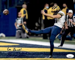 Brad Robbins Signed & Inscribed Michigan Wolverines 8x10 Photo #1 JSA COA - Picture 1 of 3