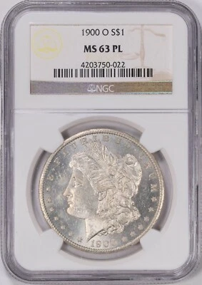 1900-O Morgan Silver Dollar NGC MS-63 PL Prooflike High Eye Appeal - Image 1 of 4