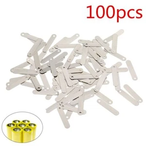 100pcs 2.5*0.5cm DIY Nickel Plated Conductive Sheet Connecting Tab Solder Tab - Picture 1 of 8