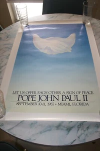 Plakat von 1987 Papstbesuch in Miami, Florida - Bild 1 von 3