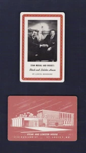 2 RARO STAN MUSIAL BIGGIES restaurante jugar cartas béisbol Cardenales de San Luis - Imagen 1 de 1