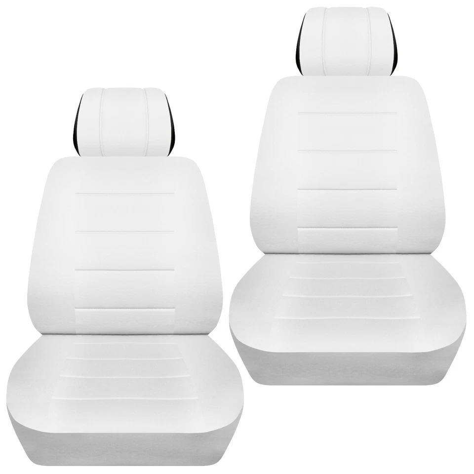 Juego fundas asiento coche delanteras se adapta a Kia Soul 2010-2020 blanco macizo Foto 1 de 1