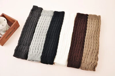 Women Winter Warm Leg Warmers Cable Knit Ladies Knitted Socks Leggings Crochet - image 1 of 4