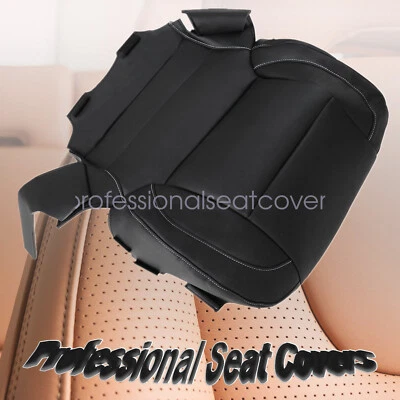 Cubierta de asiento de cuero negra para GMC Sierra 1500 2500 3500 2014-2019 Foto 1 de 4