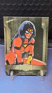 SPIDER-WOMAN 2024 Skybox Marvel Metal Universe Avengers Gold FX Base Card # 38 - Picture 1 of 2