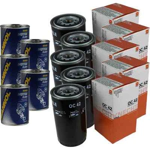 5x Original MAHLE / KNECHT Ölfilter OC 42 + 5x SCT Motor Flush Motorspülung - Bild 1 von 6