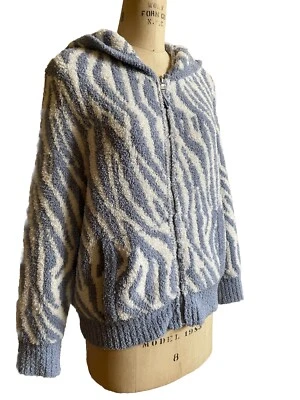 Tommy Bahama Cremallera Frontal Púrpura Cebra Sudadera con Capucha Suéter Talla XL Isla Suave Usado en Excelente Condición Foto 1 de 3