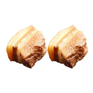 Handcrafted Fake Meat Simulation Pork Model 2pcs Artificial Meat Models Photo... - Picture 1 of 9