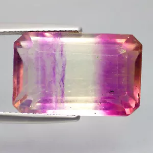 21.77 Ct Shimmering (18 x 12) Octagon Bi-Color Brazilian Flourite Gemstones - Picture 1 of 5