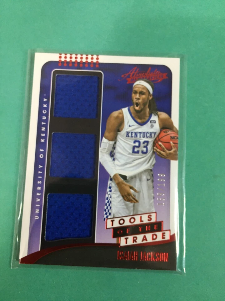 F134,936 2021-22 Chronicles Draft ABSOLUTE TOTT Jersey ISAIAH JACKSON RED/199 - Image 1 of 1