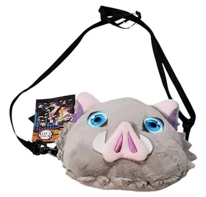 Demon Slayer Crossbody Bag Mini Purse Plush Kimetsu No Yaiba Hashibira Inosuke - Picture 1 of 13