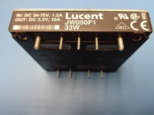 JW050F1 LUCENT DC/DC CONVERTER 33W POWER MODULE 36-75V IN / 3.3V OUT - Picture 1 of 3