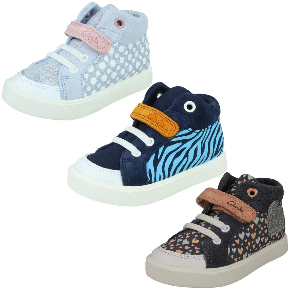 Childrens Clarks City Pop Casual Ankle Boots  - Image 1 of 1