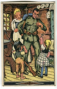 AK 1. Weltkrieg,Schweiz,National-Spende für Soldaten,Nr. 3 um 1915 - Picture 1 of 2