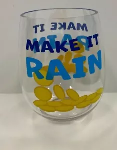 Vaso de acrílico Happy Hanukkah vaso de vino sin tallos haz que llueva - Imagen 1 de 1
