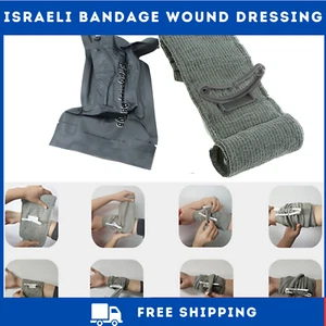 4"/6" Trauma Bandage Emergency Israeli Style Battle Wound Dressing First Aid UK - Picture 1 of 13