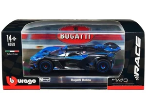 Coche modelo fundido a presión Bugatti Bolide azul y gris carbono 1/43 de Bburago BU 38306 BL - Imagen 1 de 1