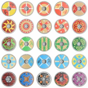 Playmobil Schild Rundschild Wikinger Zwerg Drachenritter Schiff Boot - Bild 1 von 31