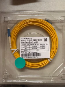Cavo patch fibra 9-QTY 10M/32,8' LC/UPC-LC/UPC cavo jumper cavo SM Simplex #88 - Foto 1 di 3