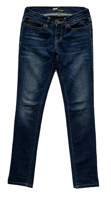 Pantalones de mezclilla elásticos lavados oscuros ajustados al tobillo BDG Urban Outfitters para mujer TALLA 25 Foto 1 de 4