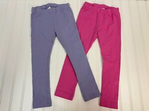 Pink and Purple Hanna Andersson Slim Leggings Size 4