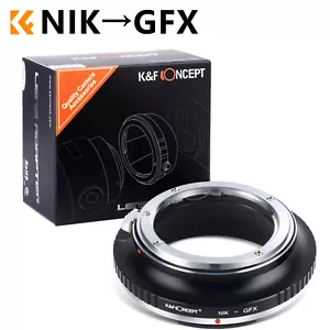 K&F Concept Objektivadapter für Nikon F-Mount Objektiv auf Fuji GFX Mittelformatkamera - Bild 1 von 9