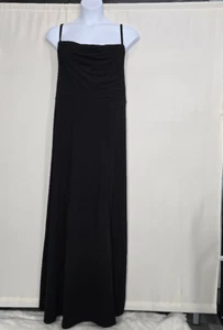 Birdy grau schwarz Krepp Esche Wasserfallausschnitt Kleid Curve 2X - Bild 1 von 6