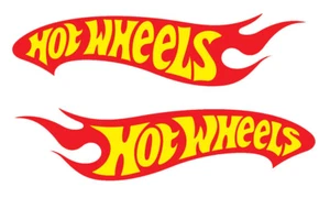 Juego de (2) calcomanías de vinilo de 8" con logotipos de Hot Wheels - Imagen 1 de 12