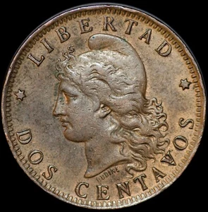 Argentina 1890 2 Centavos - Picture 1 of 2