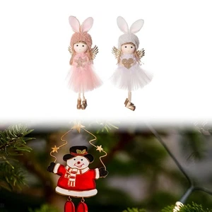 2 stück Weihnachten Engel Ornament Engel Puppe Anhänger für Urlaub Party - Picture 1 of 6