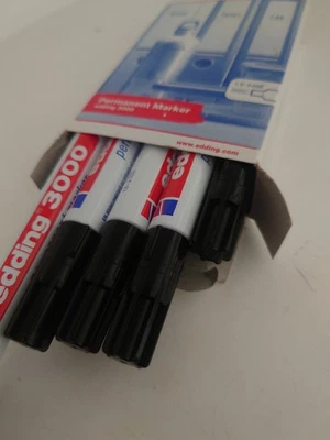 edding 3000, Rundspitze 1,5-3mm, Permanentmarker - Schwarz (4-3000001) - Bild 1 von 3