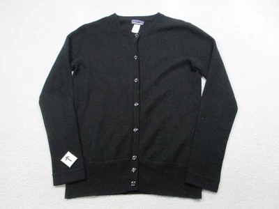 Свитер женский Patagonia большой черный кашемировый кардиган на пуговицах спереди с круглым вырезом - Изображение 1 из 4