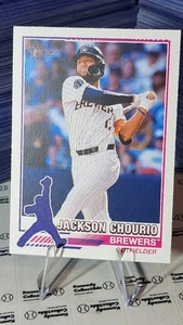 2025 Topps Heritage "76 Redefined" Jackson Chourio #76R-6 - Foto 1 di 3