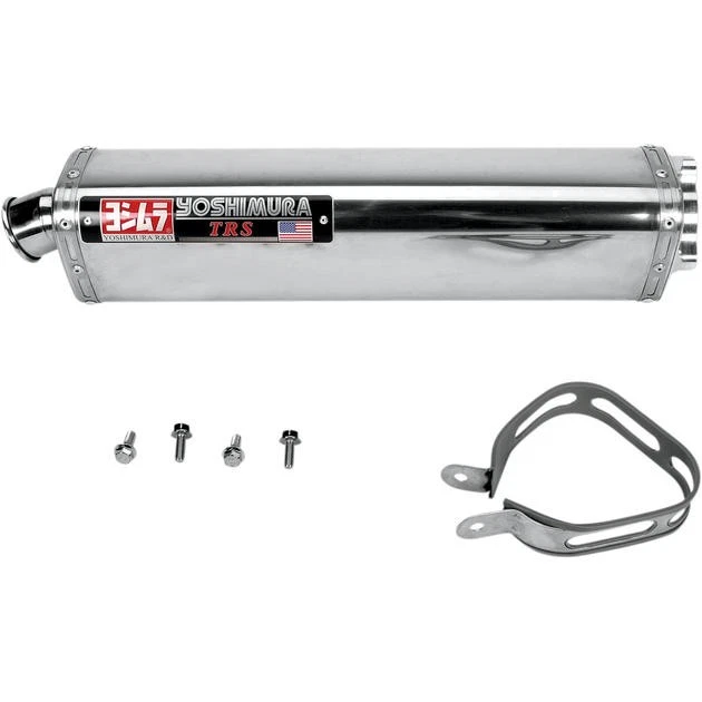 Silenciador atornillable Yoshimura TRS Street manga y tapa de extremo de acero inoxidable 1115465 Foto 1 de 1