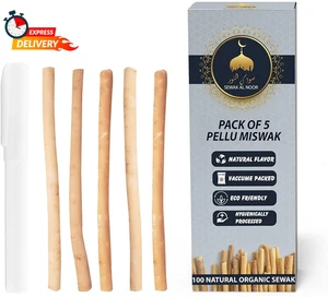5er Pack Miswak Sticks für Zähne mit Halter - Vakuumversiegelt Natürliches Aroma C - Bild 1 von 7