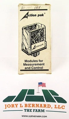 Action Pak, 4010-1242, In 4-20MA DC, Out 0-10V DC, Power 120V AC, NOS, Surplus - Image 1 of 4