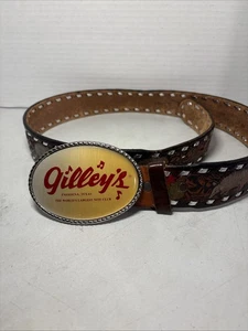 Gilley’s Gürtelschnalle Pasadena Texas "The World's Largest Nite Club". Gelbgold - Bild 1 von 10