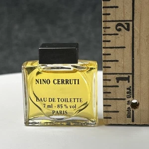 Vintage Nino Cerruti EDT MINI Sample Size 1979 Paris France Black Stopper Vanity - Picture 1 of 8